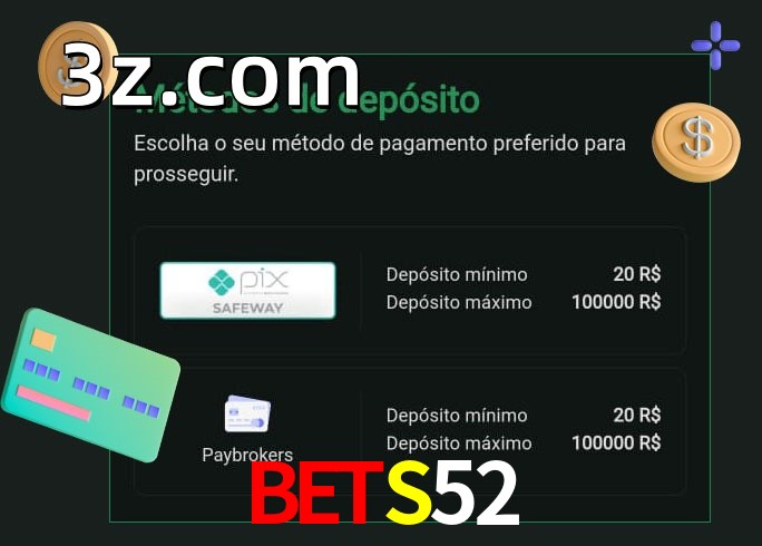 O cassino BETS52bet oferece uma grande variedade de métodos de pagamento