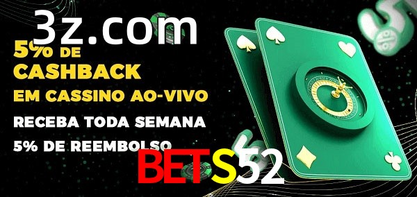 Promoções do cassino ao Vivo BETS52